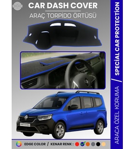 RENAULT KANGOO EXPRESS (2021-2024) Torpido Örtüsü Ön Göğüs Koruma Torpido Koruma Araca Özel Tam Uyum