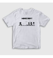 Presmono Unisex Çocuk Beyaz Arrows Minecraft T-Shirt 29126tt (Beyaz)