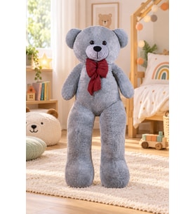 Pandamkee 140 Cm Sevgiliye Özel Hediyelik Ayı (Gri)