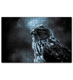 Cakapuzzle Atmaca Yakın Çekim  Puzzle Yapboz MDF (Ahşap) (120 Parça)