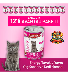 Tavuklu Yavru Yaş Kedi Maması 400 g - 12 Adet