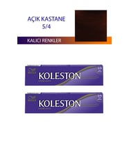2 Adet Single Tüp Boya Saç Boyası Açık Kestane 5/4