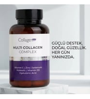 Collagen Forte Platinum Multi Collagen Complex, Hyalüronik Asit, Çinko, Selenyum, Vitamin C-e-d3 & Probiyotik, 90 Tablet