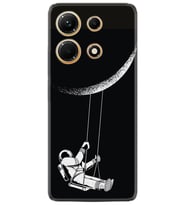 Infınix Note 30 Kılıf Resimli Desenli Silikon Platinium Series Astronot 519