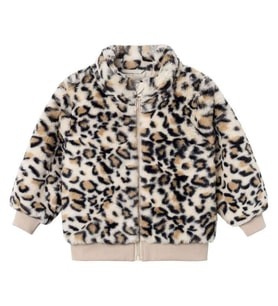 Name It Nmfmindy Faux Fur Kız Çocuk Ceket (Leopar)