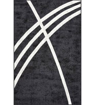 Eliana Home Baskılı, Yıkanabilir Kaymaz Taban Salon Halısı LNA1406 100x150 cm (Gri)