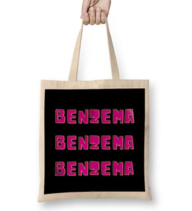 Karim Benzema - BAllon d'or -The Best Player İnThe World 2021 Bez Çanta Uzun Saplı
