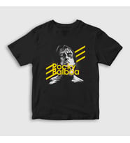 Presmono Unisex Çocuk Siyah Balboa Film Rocky T-Shirt 249372tt