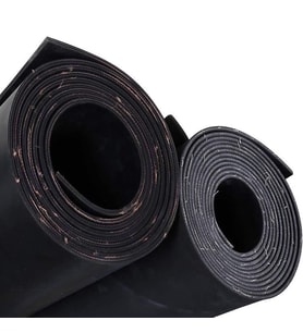 LASTİK LEVHA 2 MM BEZLİ 1,20 (EN: 1,2 MT BOY: 1 MT) (Siyah)
