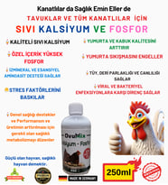 Sıvı Kalsiyum ve Fosfor Tavuklar ve Kanatlılar için 250 ml OVUMİX