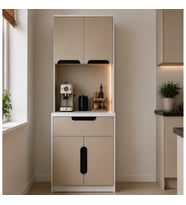 Ledli Kahve Köşesi Dolabı - %100 MDF-80 CM