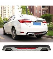 Toyota Corolla E170 Gri Difüzör Difizör Kare Egzoz Görünüm Reflektörlü