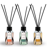 Alya Bambu Çubuklu Oda Kokusu Egzotic Leaves ve Woody Oriental ve Tropic Breeze 100 ml x 3 Adet