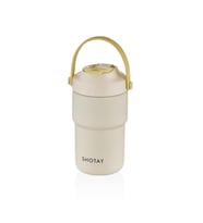 Shotay Askılı Mug Çelik Bardak 450Ml Krem