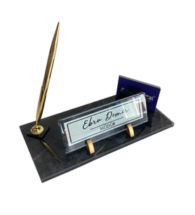 Kişiye Özel Premium Yüksek Kalite Uv Baskılı Kristal Masa İsimliği
