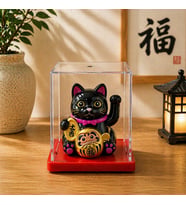 Şans Getiren Altın Kedi Biblo Maneki Neko Dekoratif Figür Feng Shui Mini