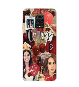 Xiaomi Redmi Note 9S - Redmi Note 9 PRO Uyumlu Lana Del Rey Kolaj Tasarımlı Şeffaf Telefon Kılıfı
