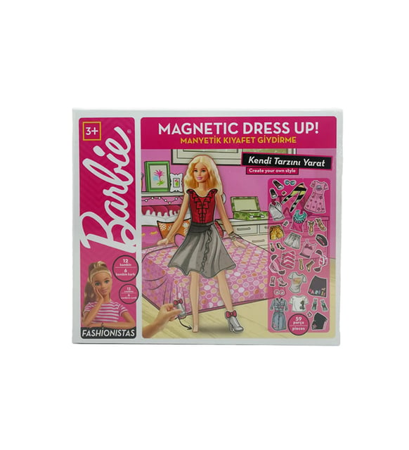 GOKIDY BARBE MAGNETIC DRESS UP MANYETK KIYAFET GYDRME 59 PARA 12 KOMBN