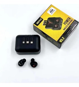 M88 Plus Şarj Göstergeli Powerbank Özellikli Bluetooth Kablosuz Kulak İçi Kulaklık Siyah