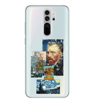 Redmi Note 8 Pro Uyumlu Van Gogh ve Sanatsal Tablolar Tasarımlı Şeffaf Telefon Kılıfı