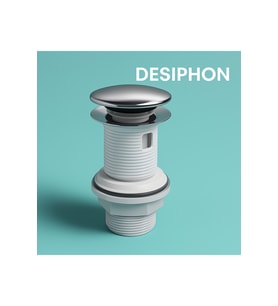 Pop-Up Lavabo Sifonu Taşmalı – Paslanmaz Metal Başlık, Plastik Gövde, Kolay Montaj
