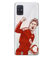 Samsung Galaxy A51 Uyumlu Fernando Torres Desenli Şeffaf Telefon Kılıfı
