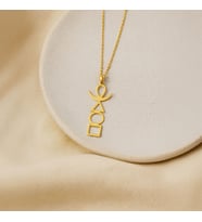Sade Dört Element Altın Kaplama Gümüş Kolye (Gold)