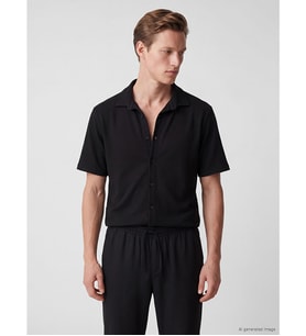 LCW Vision Siyah Regular Fit Erkek Gömlek
