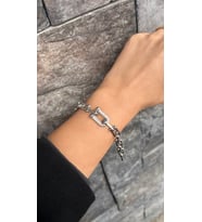 14K Tiffany Desen Gümüş Bileklik