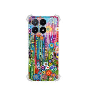 PrintiFy Poco X6 Pro ile Uyumlu Düşlerin Dansı Serisi Folklorik Bahçe Tasarımlı Uv Baskılı Köşe Korumalı Antişok Kılıf