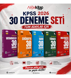 Pegem Yayınları 2026 KPSS Lisans Deneme Seti 5 Kitap