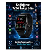 Mey İthalat® Akıllı Saat Wireless Şarj Yüksek Çözünürlüklü Müzik Dinleme Sesli Cevaplama Yeni Nesil