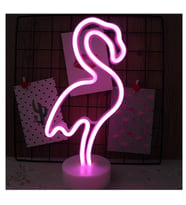 Livava Flamingo Neon Lamba, Pembe, 30x20