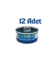 N&D Ocean Balkabaklı Balıklı Karidesli Yavru Kedi Konservesi 70 Gr (12 Adet) (Beyaz)
