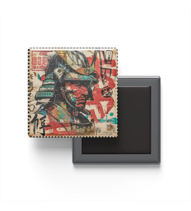 Zoro - Baskılı Buzdolap Magneti Kare - 9x9 cm