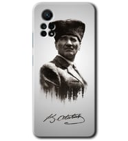 Redmi Note 12 Pro 4G Kılıf HD Desen Baskılı Kılıf - Mustafa Kemal Atatürk
