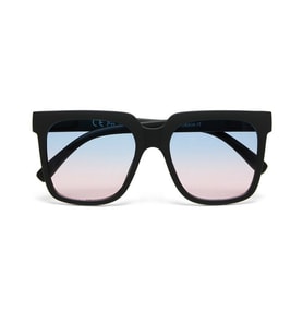 Okkia Roma Unisex Güneş Gözlüğü Siyah / Lens: Mavi/Pembe gradyan