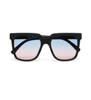 Okkia Roma Unisex Güneş Gözlüğü Siyah / Lens: Mavi/Pembe gradyan