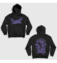 Presmono Unisex Siyah Lord Of This World Black Sabbath Sırt Baskılı Kapüşonlu Sweatshirt 517178tt