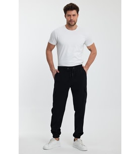ALEXANDERGARDI PAÇASI LASTİKLİ ERKEK KARGO PANTOLON(E23-51204) (Siyah)