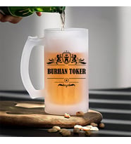 Erkek Sevgiliye Hediyelik İsimli Bira Bardağı
