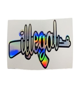 İllagal Hologram Sticker 13 X 5.5 Cm