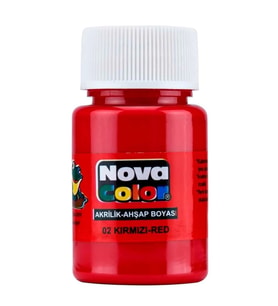 NOVA COLOR KIRMIZI 30 CC ŞİŞE AKRİLİK BOYA