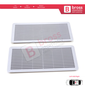 Mercedes W202 W203 W208 W209 W210 W211 W215 W219 W220 W240 W140 için 2X Sunroof Izgarası Açık Gri