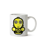 Simpler C3PO Star Wars Protocol Droid iki Tarafı Baskılı Kupa Bardak