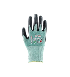 Köpük Nitril Kaplı Polyester Çift İplik Kesilmeye Dayanıklı Eldiven NT 741 GR/SY NO:10