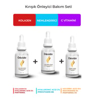Kolajen + Nemlendirici + C Vitamini Serum 3 lü Set Kırışıklık Alın Çizgisi Göz Çevresi