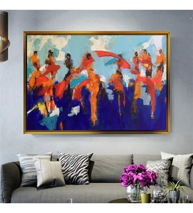 Altın Çerçeveli dekoratif tablo l29 (Gold)