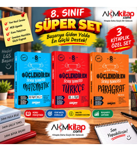 Ankara Yayıncılık 8.Sınıf Matematik Türkçe ve Paragraf Soru Bankası Seti 3 Kitap