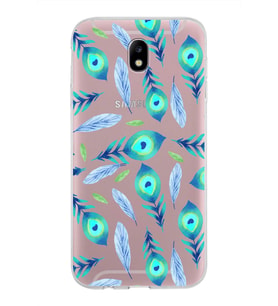 PrintiFy Samsung Galaxy J7 Pro ile Uyumlu 1mm Slim Fit Nazar Boncuğu 3 Baskılı Şeffaf  Kılıf